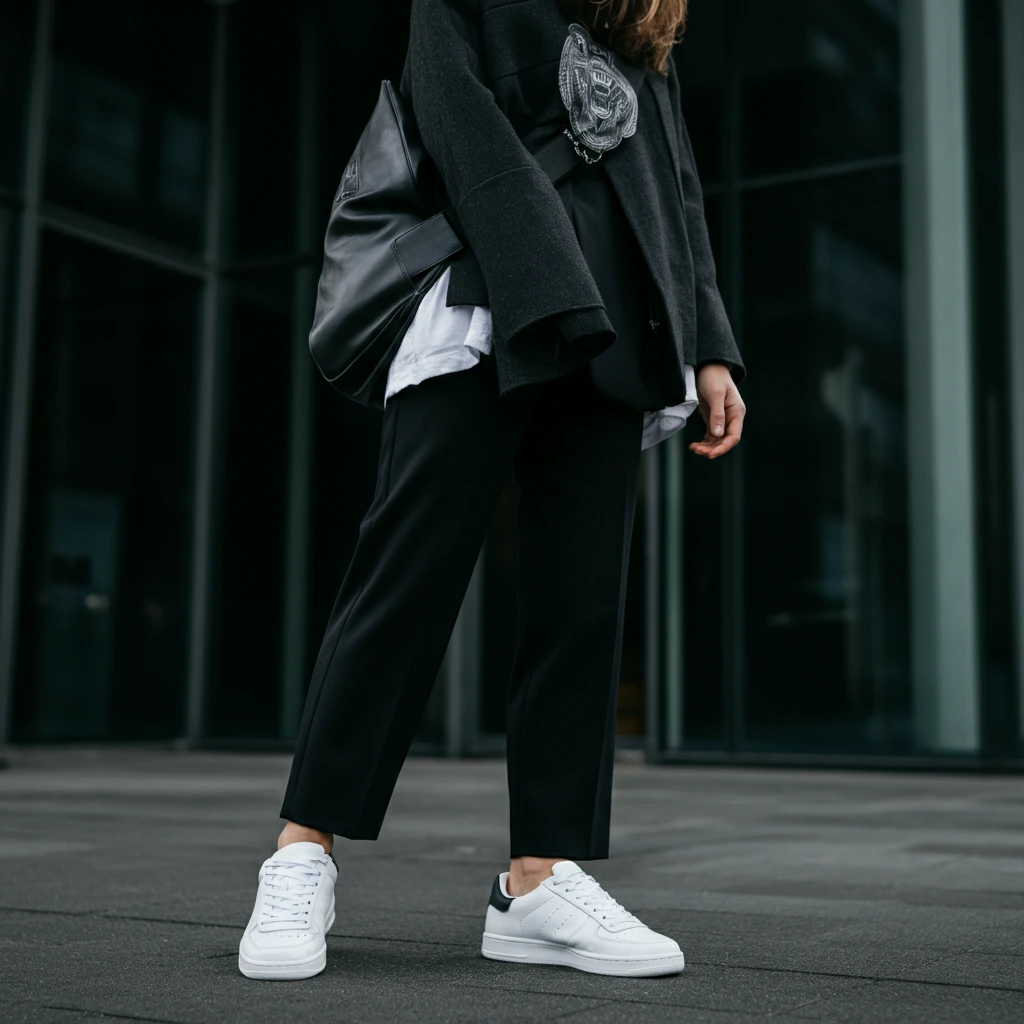 White Sneakers with Black Pants: The Ultimate Style Guide